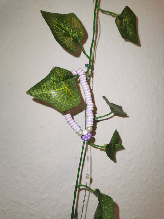 Handmade braclets purple pearl